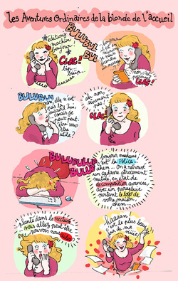 La blonde de l'accueil