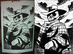 Linogravure à vendre sur le site